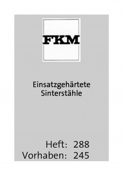 Einsatzgehärtete Sinterstähle