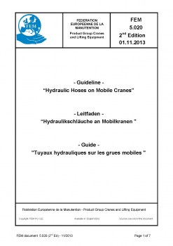 FEM 5.020 Hydraulic Hoses on Mobile Cranes -