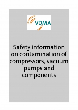 Safety information on contamination of compressors, vacuum pumps and components - download